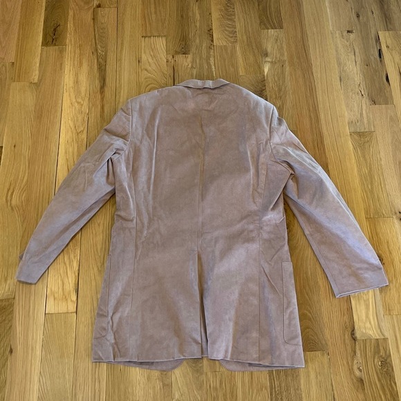 Joshua Trent Vintage Suede Beige 2 Button Blazer Mens 38R? - Picture 4 of 4